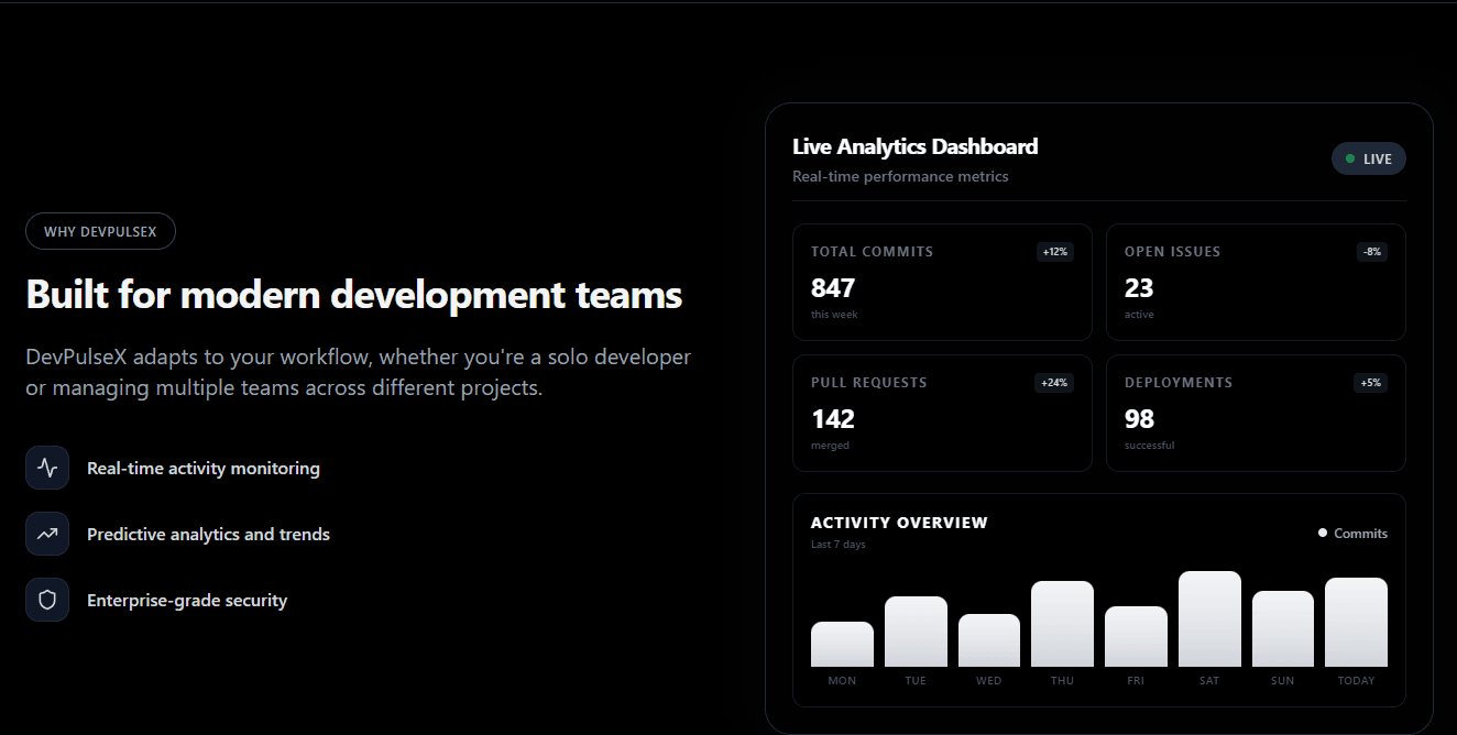 DevPulseX screenshot 3
